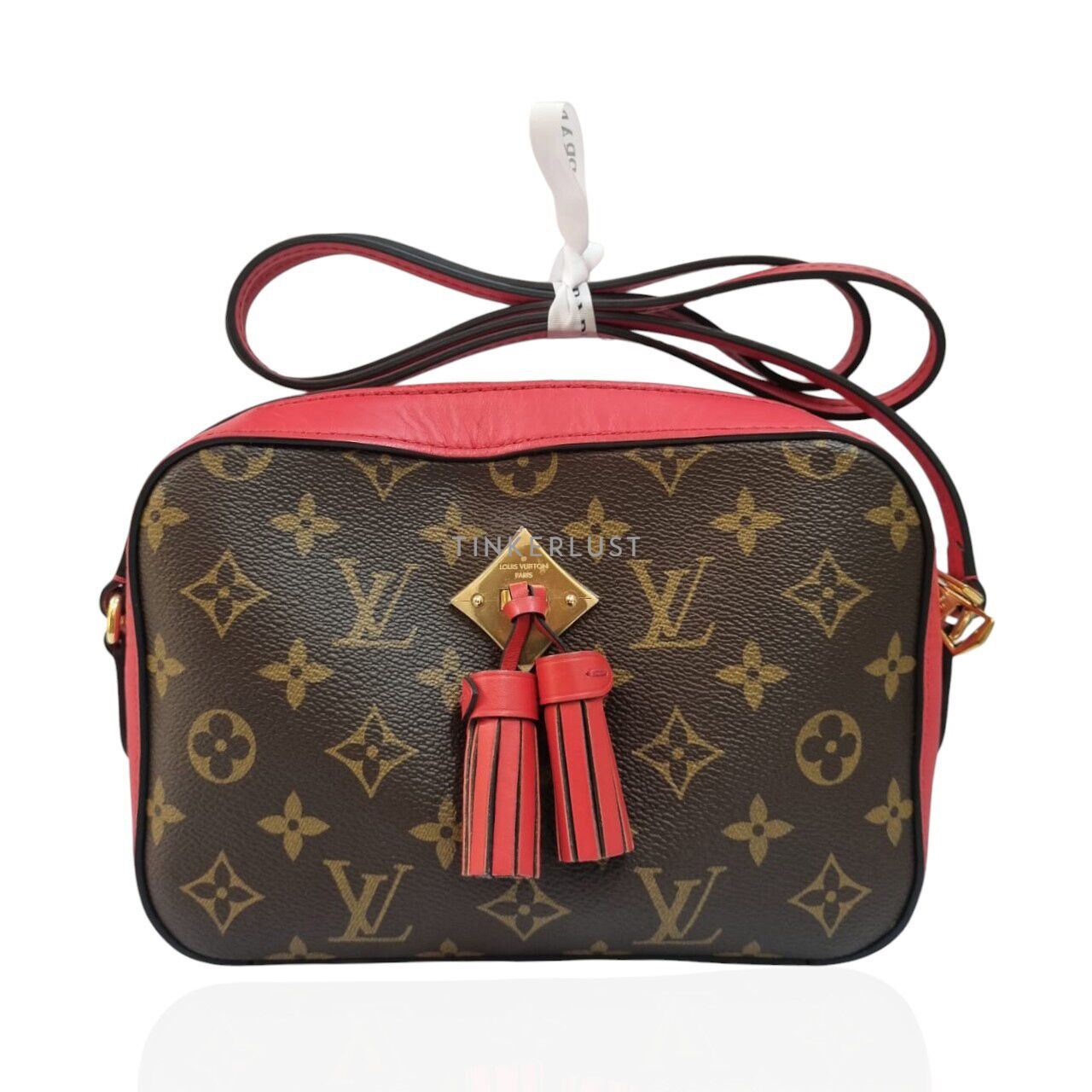 tas sling bag Louis Vuitton Saintoige Red Monogram GHW 2018 Sling Bag Tinkerlust